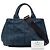 Bolsa Prada Canapa em denim azul - vista 6