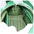 PRADA Sac à main Nylon 2way Green Silver - vue 27