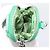 PRADA Sac à main Nylon 2way Green Silver - vue 33