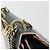 FENDI Canay Chain Shoulder Bag Leather 2way Green Gold Tone 8BT283 - vista 17