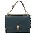 FENDI Canay Chain Shoulder Bag Leather 2way Green Gold Tone 8BT283 - vista 2