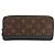 Louis Vuitton Monogram Macassar Zippy Long Wallet Brown Black - view 2