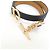 Hermès Hermes Closioir Double Tour Charm-Armband Schwarz Golden - Ansicht 4