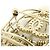 Broche Chanel AB4880 Dourado e Branco - vista 3