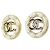 Chanel ABC998 Stecker-Ohrringe Schwarz Weiß Golden - Ansicht 2