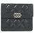 Chanel Boy Line 80734 Tri-Fold Wallet Black