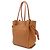 Borsa Tote Loewe Flamenco Knot Small Marrone - vista 3