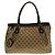Borsa a mano Gucci in tela GG beige