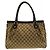 Borsa a mano Gucci in tela GG beige - vista 2