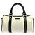 Gucci 193604 Boston Tasche Schwarz Weiß