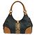 Borsa Gucci in denim blu e tela GG marrone chiaro 124407
