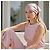 Hermès Gavroche 45 Seidentuch Mors et Gourmettes Rose Powder Pink Weiß Grau - Ansicht 2