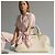 Hermès Gavroche 45 Seidentuch Mors et Gourmettes Rose Powder Pink Weiß Grau - Ansicht 4