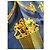 Lenço de seda Hermès "Les Cavaliers d'Or" Azul Dourado - vista 4