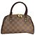 Bowling Louis Vuitton Ribera Mini Bolso de Mano Damier Ebene Marrón Castaño Monograma