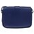 Autre Marque Saint Laurent Chyc Flap Leather Medium Blu - vista 2