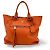 Tote Shopping Convertibile Prada in Pelle Saffiano Pelle Saffiano Tall Arancione