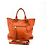Tote Shopping Convertibile Prada in Pelle Saffiano Pelle Saffiano Tall Arancione - vista 2