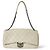 Chanel Double Flap Quilted Aged Calfskin Medium Beige