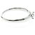 Tiffany & Co. Harmony Solitaire Platino e Diamanti Pavé con Diamante RBC G/VS1 0.23CT Argento - vista 4