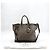 Bolsa Conversível Prada Lux Plissada em Couro Cervo Medium Marrom - vista 2