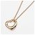 Tiffany & Co. Elsa Peretti Open Heart Pendente 3 Diamanti Oro Rosa 18K e Diamanti 11mm D'oro - vista 2