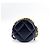 Chanel Round Flap Chevron Calfskin Mini Marineblau - Ansicht 3