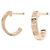 Orecchini Cartier Mini Love in oro rosa, mezzo cerchio - vista 2