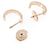 Orecchini Cartier Mini Love in oro rosa, mezzo cerchio - vista 3