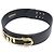 Collana Choker Fendi in pelle di vitello Nero D'oro - vista 2