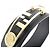 Collana Choker Fendi in pelle di vitello Nero D'oro - vista 5
