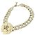Collar Chanel Beige y Dorado - vista 2