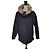 Bel Air Parka de Algodón para Mujer con Cuello de Piel - Negro
