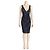 Zadig & Voltaire Roza Kleid Grau Lyocell-Mix Anthrazitgrau