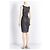 Zadig & Voltaire Roza Kleid Grau Lyocell-Mix Anthrazitgrau - Ansicht 3