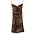Dolce & Gabbana Vestido palabra de honor estampado leopardo Castaño Estampado de leopardo