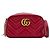 Gucci GG Marmont Camera Embroidered Matelasse Velvet Small Rosso