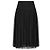 Christian Dior Saia Midi Plissada de Tule com Bolinhas Preta Preto