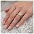 Autre Marque Anello Wellendorff Flieder in oro giallo 18K diamanti e smalto Bianco Rosso D'oro Verde - vista 5