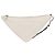 Pochette Prada con logo Triangle in pelle goffrata Bianco
