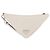 Pochette Prada con logo Triangle in pelle goffrata Bianco - vista 2