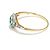 Autre Marque Art Déco Ring Smaragd Diamant Gold 585 Platin Größe 57 Golden Grün - Ansicht 2