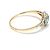 Autre Marque Art Déco Ring Smaragd Diamant Gold 585 Platin Größe 57 Golden Grün - Ansicht 4