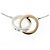 Autre Marque Collana con pendente Tiffany & Co. 1837 Interlocking Circle Argento D'oro - vista 4
