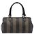 Pequin Borsa a mano FENDI Pecan Canvas PVC Nero Marrone Auth 204451V - vista 2