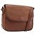 Borsa a tracolla Burberrys in pelle marrone tono oro Auth 204636