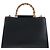 Borsa a mano GUCCI Bamboo Sherry Line in pelle 2way Nero Oro 453764 Auth 203194V D'oro - vista 13