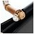 Borsa a mano GUCCI Bamboo Sherry Line in pelle 2way Nero Oro 453764 Auth 203194V D'oro - vista 20