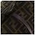 Borsa Tote FENDI Zucca Canvas Nero Marrone Auth 201522 - vista 16