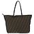 Borsa Tote FENDI Zucca Canvas Nero Marrone Auth 201522 - vista 2